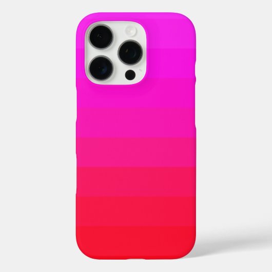 Bright Ombre Neon Pink Red Design Case-Mate iPhone Hülle (Rückseite)