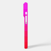 Bright Ombre Neon Pink Red Design Case-Mate iPhone Hülle (Rückseite / Links)