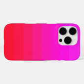 Bright Ombre Neon Pink Red Design Case-Mate iPhone Hülle (Rückseite (Horizontal))