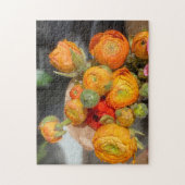 Bright Orang Blume Puzzle (Vertikal)