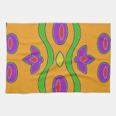 Bright Orange Abstrakt Küchentuch (Horizontal)