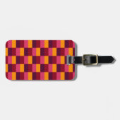 Bright Orange and Purple Combination Gepäckanhänger (Vorderseite horizontal)