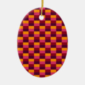 Bright Orange and Purple Combination Keramik Ornament (Vorne)