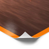 Bright Orange Bikini Modell Poster (Ecke)