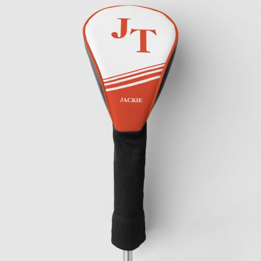 Bright Orange Custom Golf Headcover (Vorderseite)