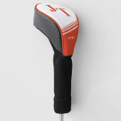 Bright Orange Custom Golf Headcover (angewinkelt)