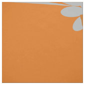 Bright Orange Custom Monogram Floral Stoff (Muster)