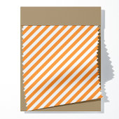 Bright Orange Diagonal Stripes Muster Stoff