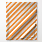 Bright Orange Diagonal Stripes Muster Stoff