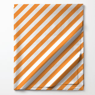 Bright Orange Diagonal Stripes Muster Stoff