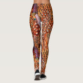 Bright Orange Feather Leggings (Rückseite)