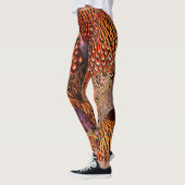 Bright Orange Feather Leggings (Links)