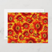 Bright Orange Flowers Postkarte (Vorne/Hinten)