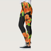 Bright Orange Flows Leggings (Links)