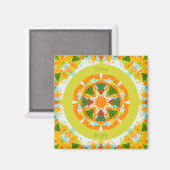 Bright Orange Fun Green Shine Bright Star Kitchen Magnet (Vorderseite/Rückseite)