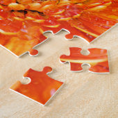 Bright Orange Gerbera Daisy Macro Fotografie Puzzle (Seite)