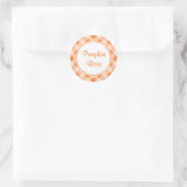 Bright Orange Gingham Stickers (Tasche)