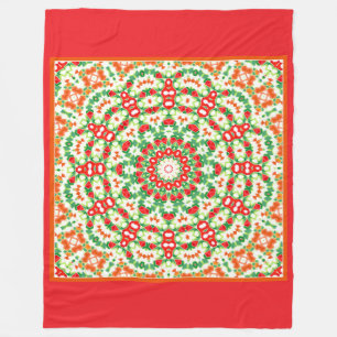 Bright Orange Green modische Bandana Shawl Fleecedecke