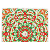 Bright Orange Green modische Bandana Shawl Große Geschenktüte (Rückseite)
