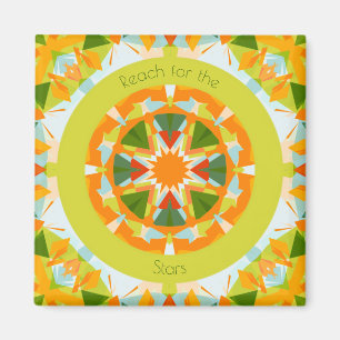 Bright Orange Green Reach für die Motivation der S Magnet