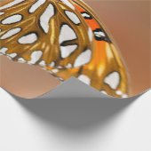 Bright Orange Gulf Fritillary Butterfly Geschenkpapier (Ecke)