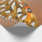 Bright Orange Gulf Fritillary Butterfly Geschenkpapier (Ecke)