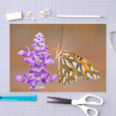 Bright Orange Gulf Fritillary Butterfly Seidenpapier (Handwerk)