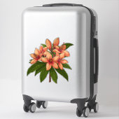 Bright Orange Hibiscus Bouquet Aufkleber (Koffer)