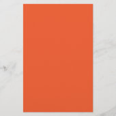 Bright Orange Minimalist Solid Background Briefpapier (Vorderseite)