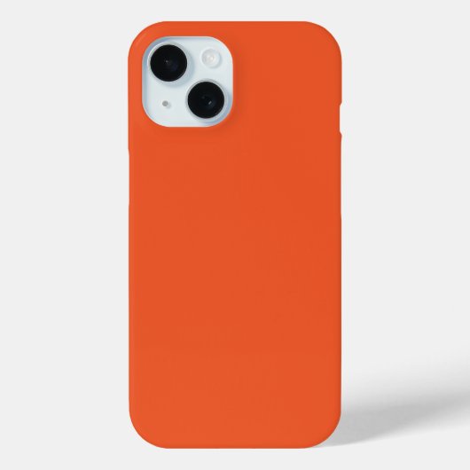 Bright Orange Minimalist Solid Background Case-Mate iPhone Hülle (Rückseite)