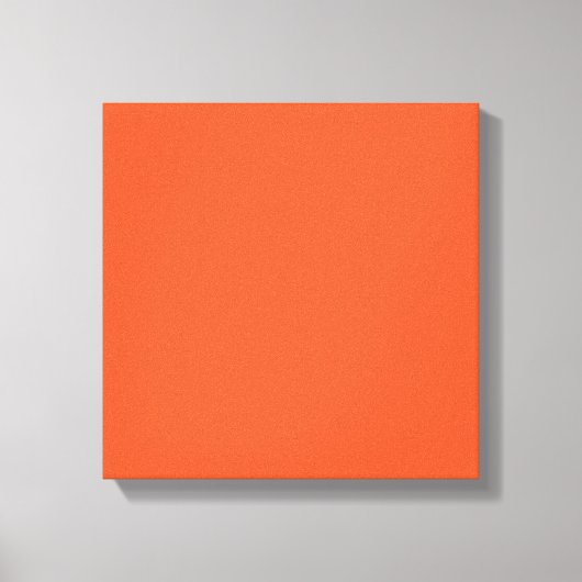 Bright Orange Minimalist Solid Background Leinwanddruck (Vorderseite)
