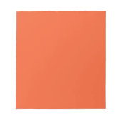 Bright Orange Minimalist Solid Background Notizblock (Vorderseite)