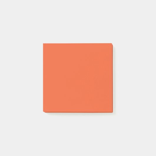 Bright Orange Minimalist Solid Background Post-it Klebezettel (Vorderseite)
