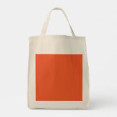 Bright Orange Minimalist Solid Background Tragetasche (Rückseite)
