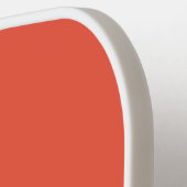 Bright Orange Mit Monogramm Pickleball Schläger (Linke Seite)