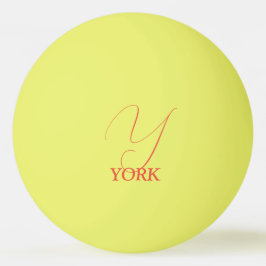 Bright Orange Mit Monogramm Pong Ball Tischtennisball