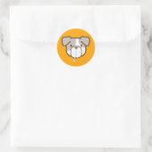 Bright Orange Otisu Pit Bull Sticker (Tasche)