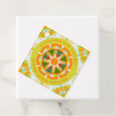 Bright Orange Playful Green Fun Star Baby Shower Geschenkanhänger (Beispiel)