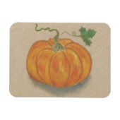 Bright Orange Pumpkin Magnet (Horizontal)