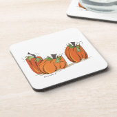 Bright Orange Pumpkins Untersetzer (Linke Seite)