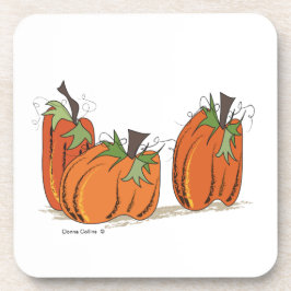 Bright Orange Pumpkins Untersetzer