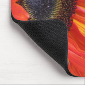 Bright Orange Sonnenblumenmousepad Mousepad (Ecke)
