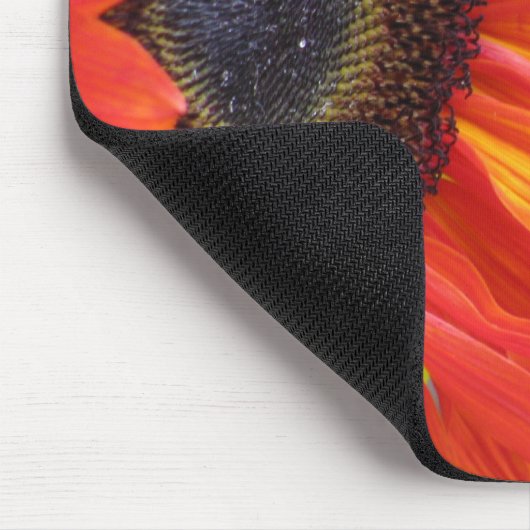 Bright Orange Sonnenblumenmousepad Mousepad (Ecke)