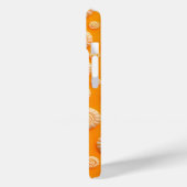 Bright Orange Spiral iPhone Case for Women (Rückseite / Links)