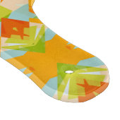 Bright Orange Vibrann Green Star Kitsch Eclectic Schneidebrett (Ecke)