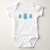 Bright Owls Baby Strampler (Vorderseite)