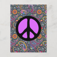 Bright Paisley auf flach schwarz