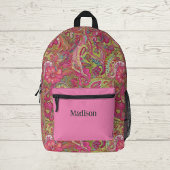 Bright Paisley Gemustert Backpack Bedruckter Rucksack