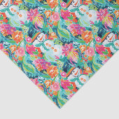 Bright Palm Beach Christmas Snowman Seidenpapier (Ausschnitt)