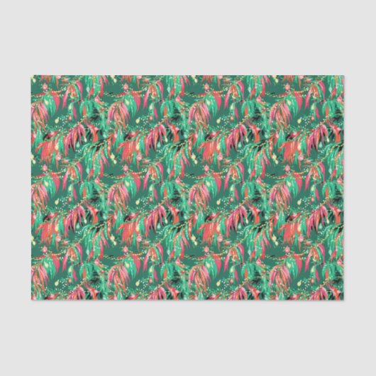 Bright Palm Beach Weihnachts-Chili-Paprikaschoten Seidenpapier (Vorderseite)